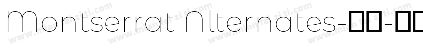 Montserrat Alternates-常规字体转换